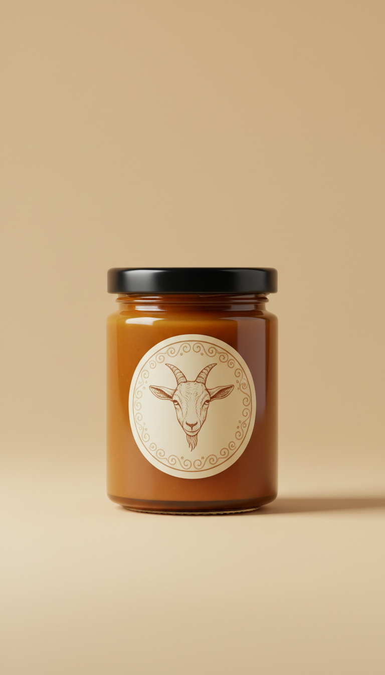 Cajeta artesanal de leche de cabra